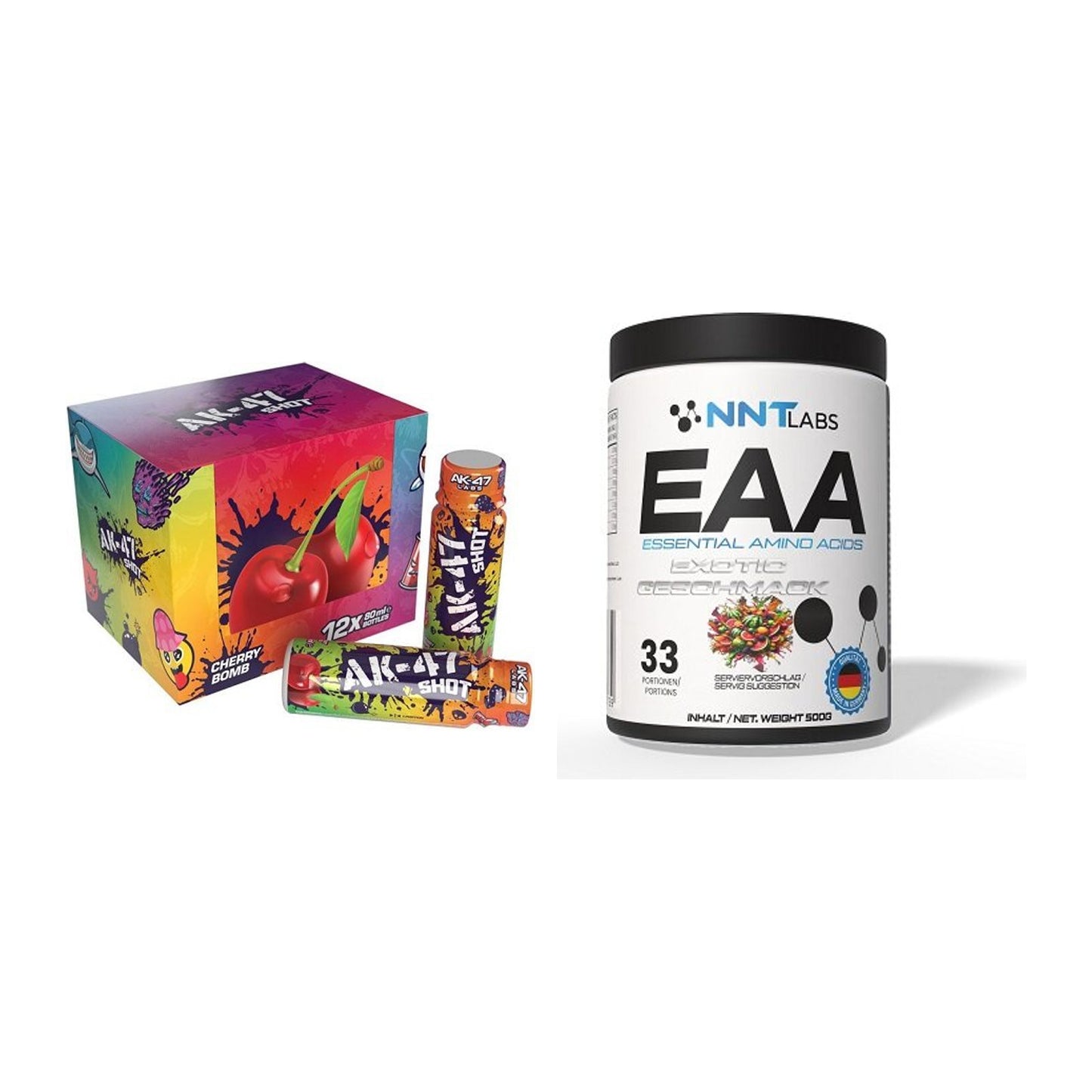 Trainings-Set: AK47 Labs AK47 Shots + NNT EAA – alle enthaltenen Artikel