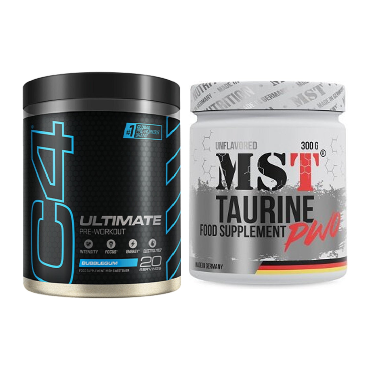 Trainings-Set: Cellucor C4 ULTIMATE 20 Serv. + MST Taurine – alle enthaltenen Artikel