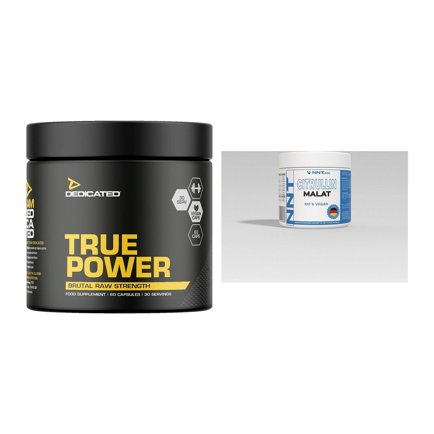 Trainings-Set: Dedicated True Power + NNT Citrullin – alle enthaltenen Artikel