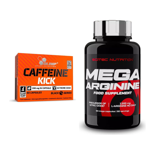 Trainings-Set: Olimp Caffeine Kick + Scitec Mega Arginine – alle enthaltenen Artikel