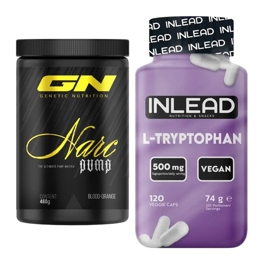 Træningssæt: GN Narc Pump + INLEAD L-Tryptophan 500mg – alle varer inkluderet