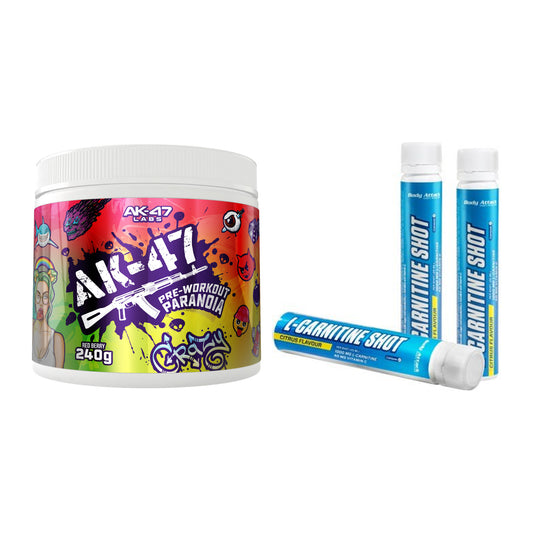 Trainings-Set: AK47 Labs Pre-Workout + Body Attack L-Carnitine – alle enthaltenen Artikel
