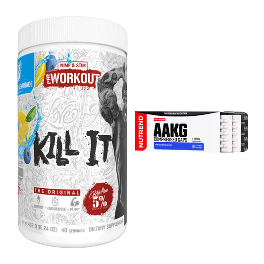 Trainings-Set: Rich Piana 5% Nutrition + Nutrend AAKG Compressed – alle enthaltenen Artikel