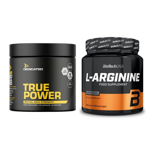 Trainings-Set: Dedicated True Power + BioTech L-Arginin – alle enthaltenen Artikel