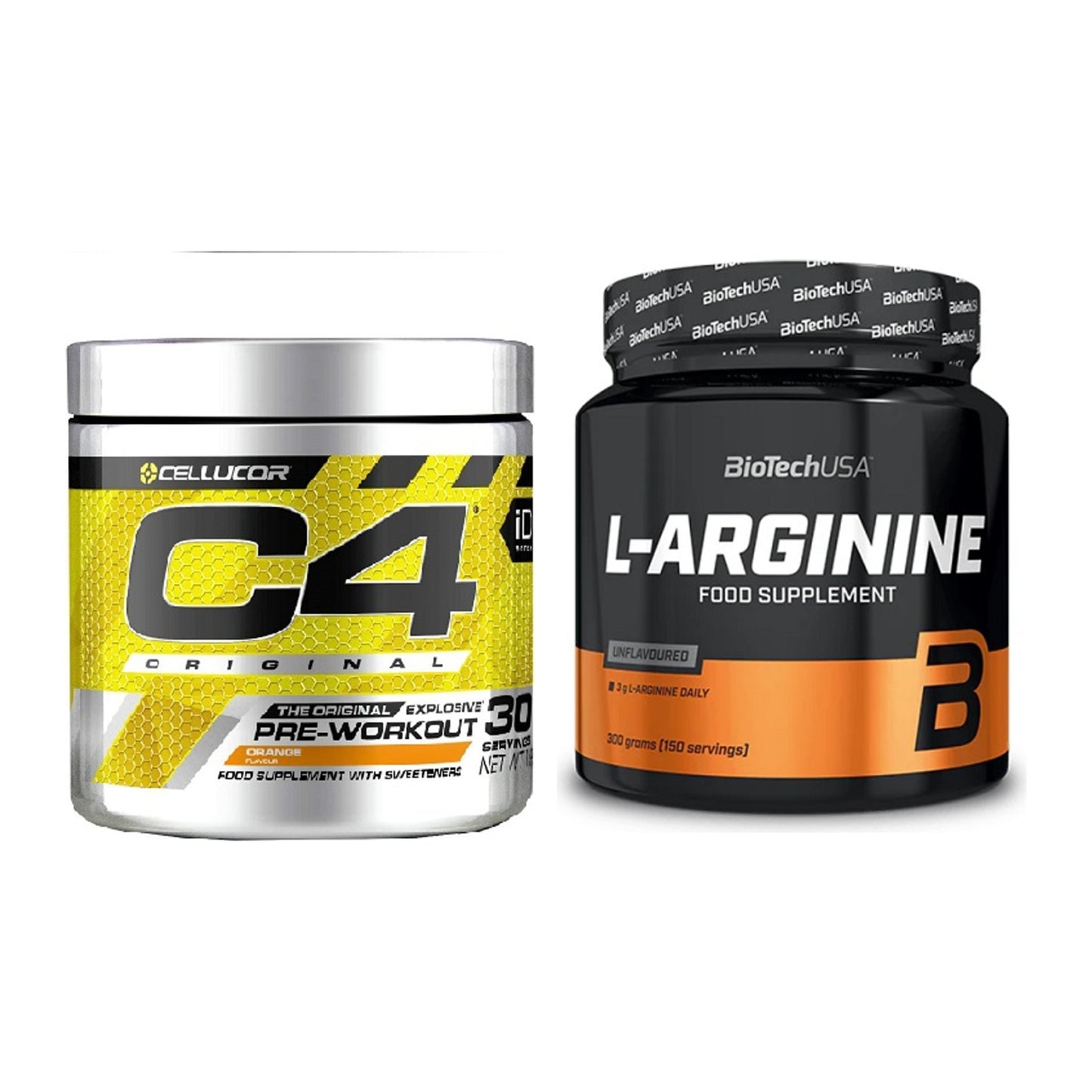 Trainings-Set: Cellucor C4 Original 30Serv. + BioTech L-Arginin – alle enthaltenen Artikel