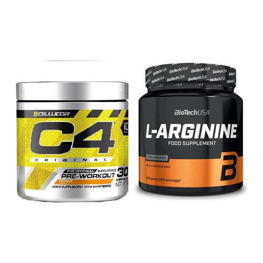 Trainings-Set: Cellucor C4 Original 30Serv. + BioTech L-Arginin – alle enthaltenen Artikel