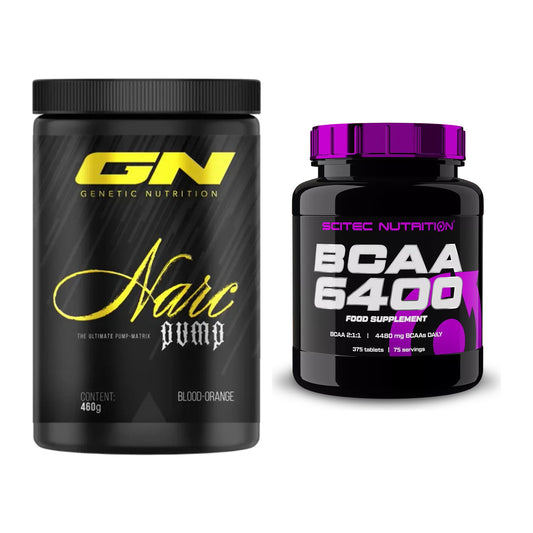 Trainings-Set: GN Narc Pump + Scitec BCAA 6400 – alle enthaltenen Artikel