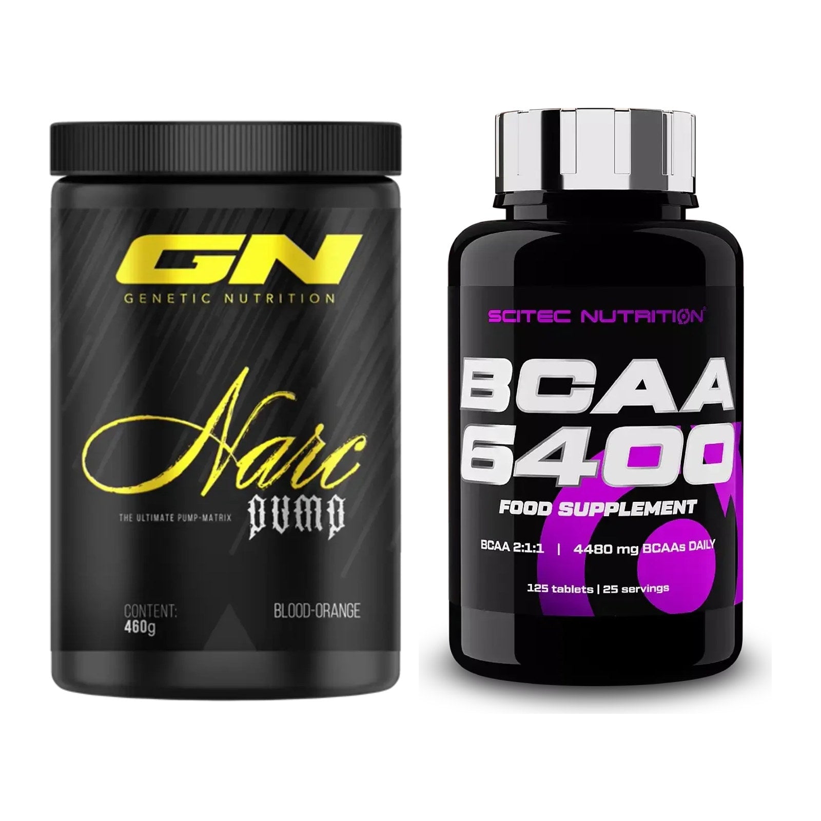 Trainings-Set: GN Narc Pump + Scitec BCAA 6400 – alle enthaltenen Artikel