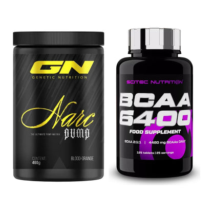 Trainings-Set: GN Narc Pump + Scitec BCAA 6400 – alle enthaltenen Artikel