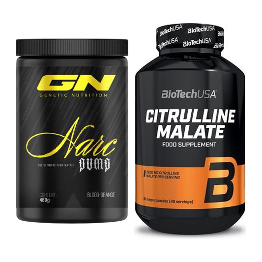 Træningssæt: GN Narc Pump + BioTech Citrulline Malate - alle varer inkluderet