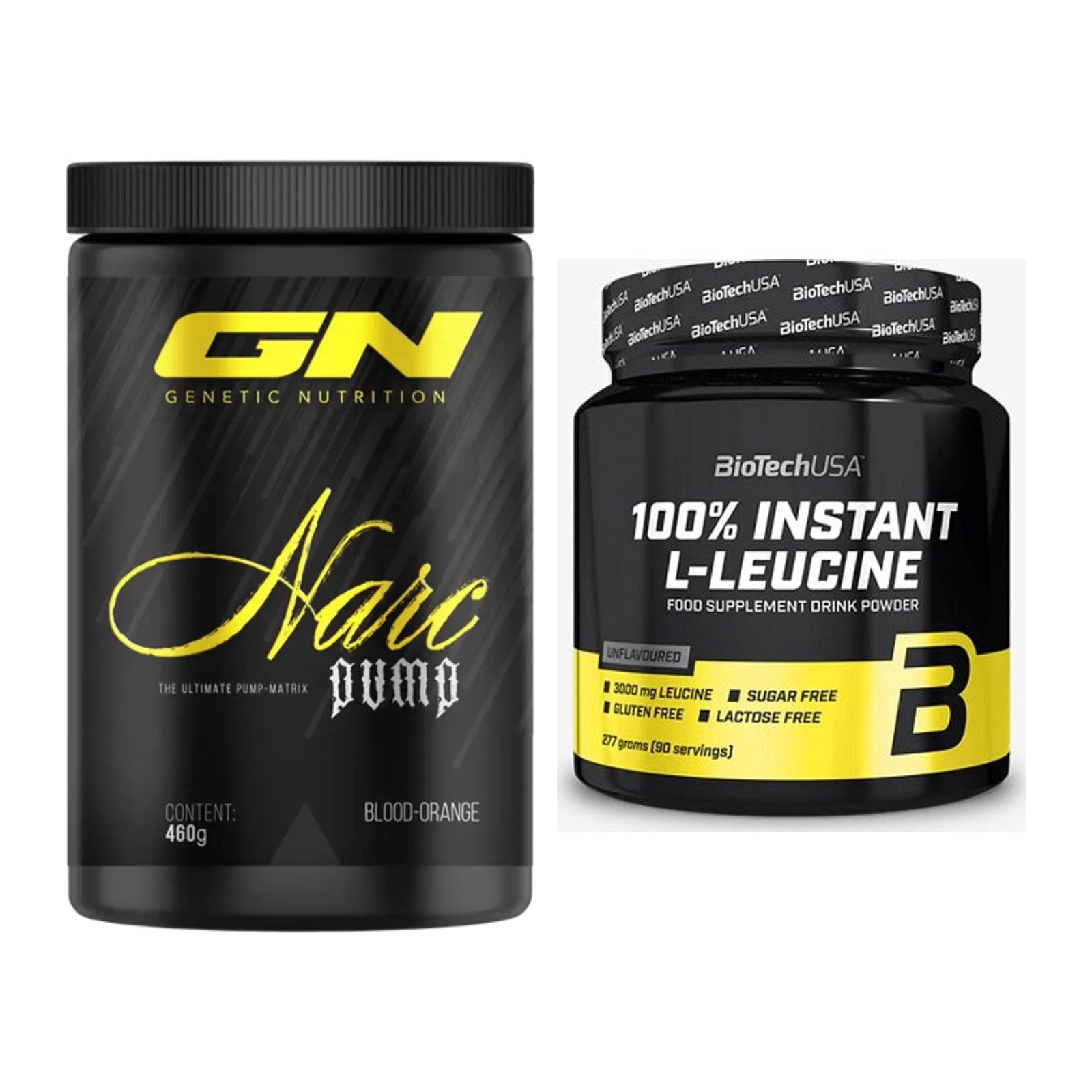 Trainings-Set: GN Narc Pump + BioTech 100% Instant L-Leucine – alle enthaltenen Artikel