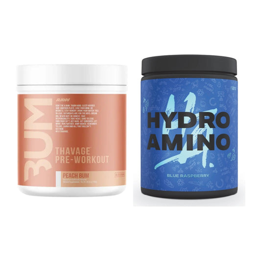 Trainings-Set: RAW Nutrition CBUM Thavage + Nanosupps Hydro Amino – alle enthaltenen Artikel