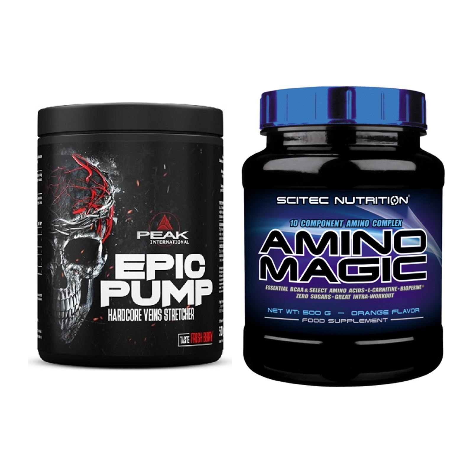 Trainings-Set: Peak EPIC Pump + Scitec Amino Magic – alle enthaltenen Artikel