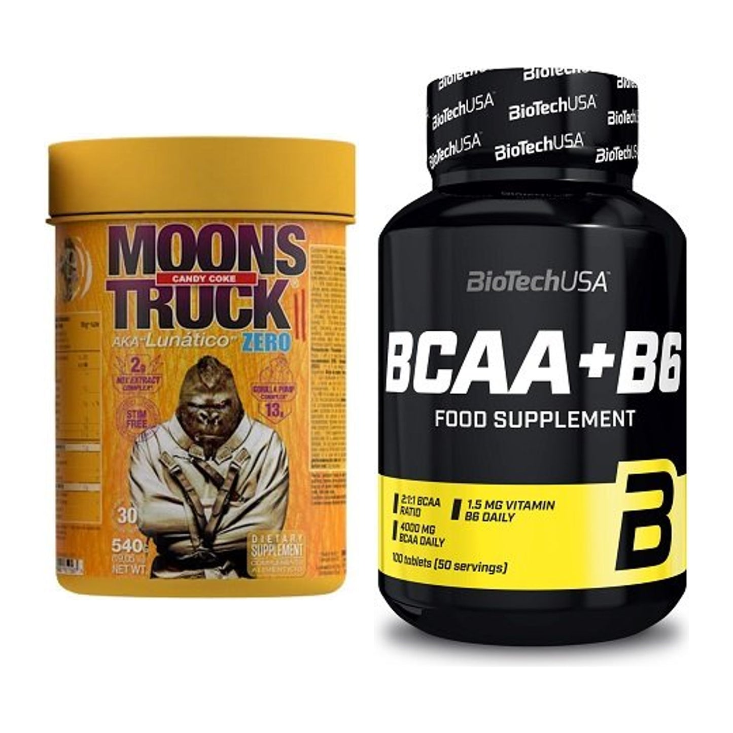 Trainings-Set: Zoomad Moonstruck 2.0 ZERO + BioTech BCAA+B6 100 Tabl – alle enthaltenen Artikel