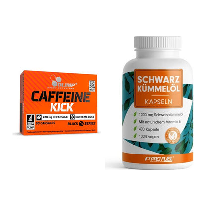 Trainings-Set: Olimp Caffeine Kick + ProFuel Schwarzkümmelöl – alle enthaltenen Artikel