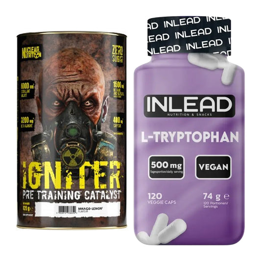 Trainings-Set: Nuclear Nutrition IGNITER + INLEAD L-Tryptophan 500mg – alle enthaltenen Artikel
