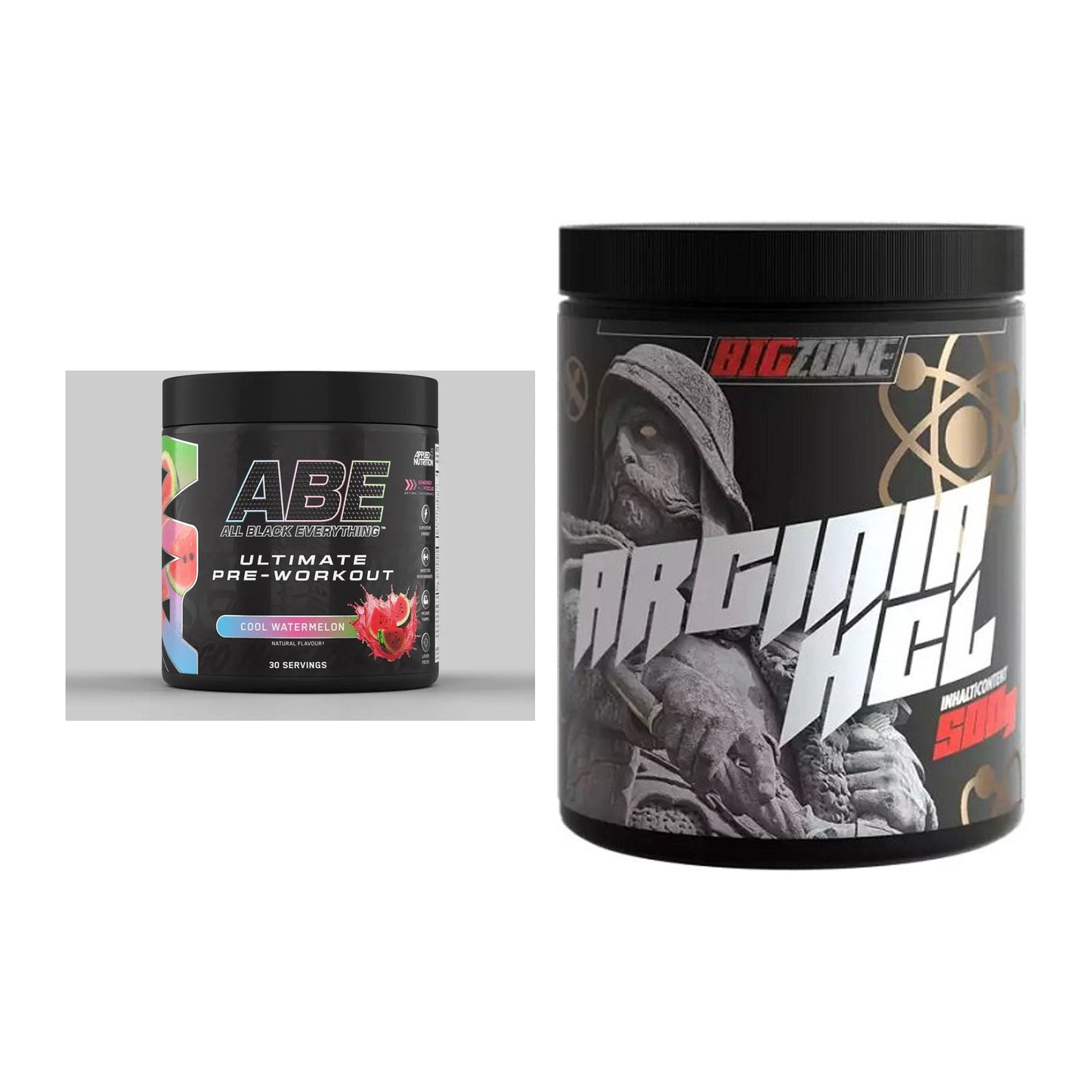 Trainings-Set: Applied Nutrition A.B.E + Big Zone Arginine HCl – alle enthaltenen Artikel