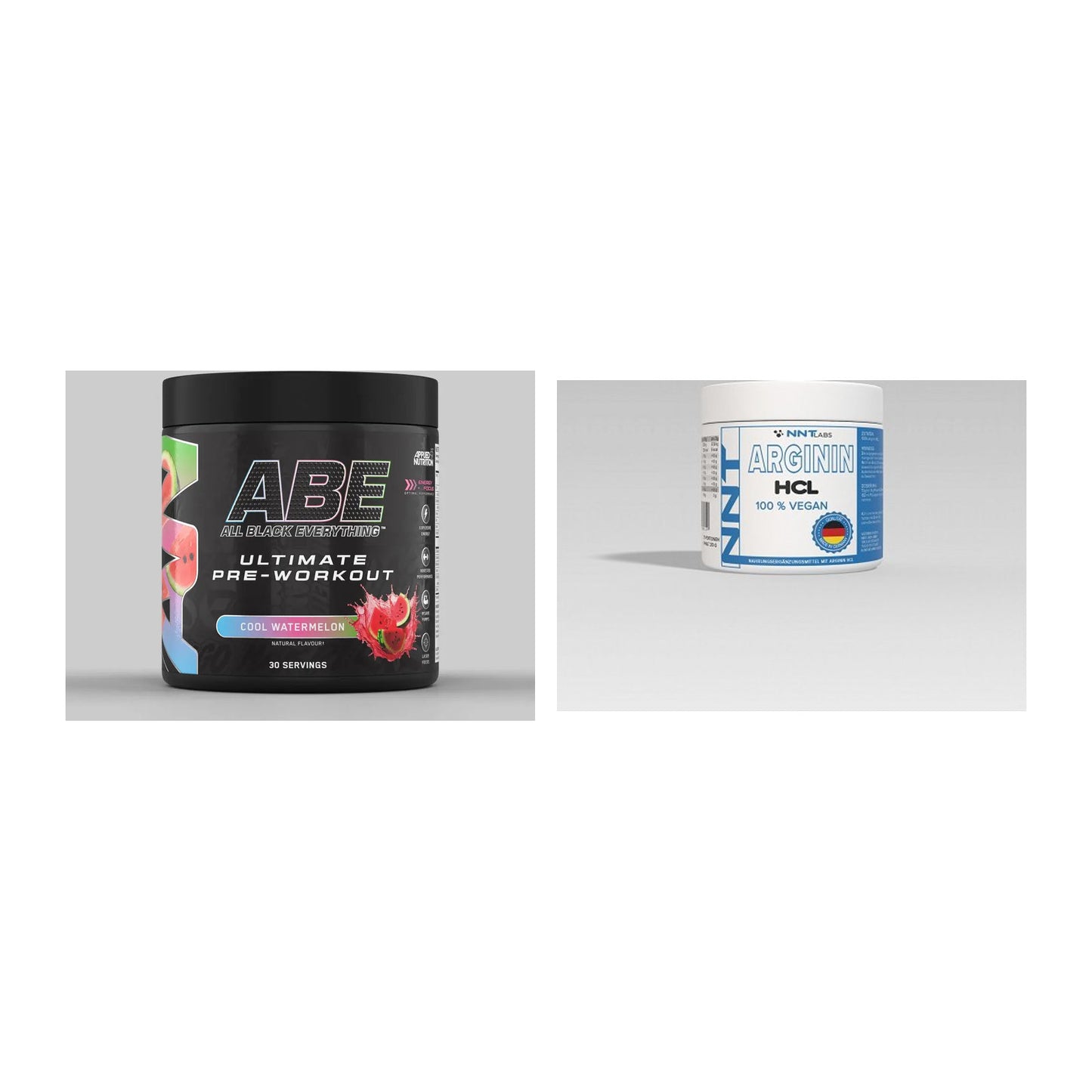 Trainings-Set: Applied Nutrition A.B.E Ultimate + NNT Arginin – alle enthaltenen Artikel