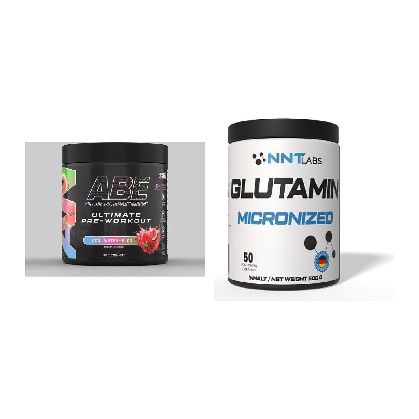 Trainings-Set: Applied Nutrition A.B.E Ultimate + NNT Glutamin – alle enthaltenen Artikel