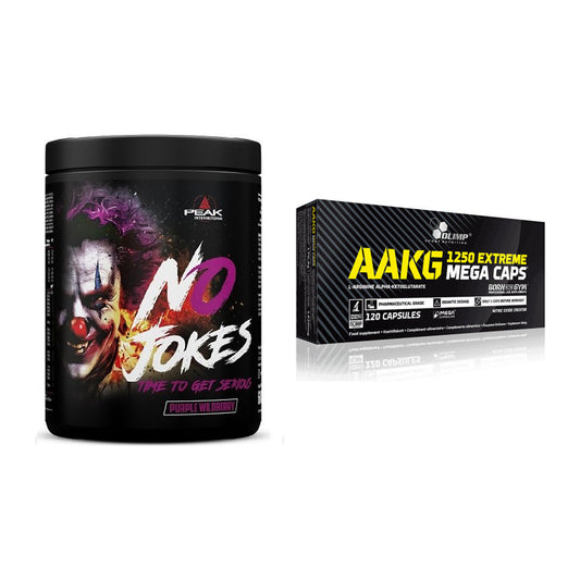 Trainings-Set: Peak No Jokes + Olimp AAKG Extreme Mega Caps – alle enthaltenen Artikel
