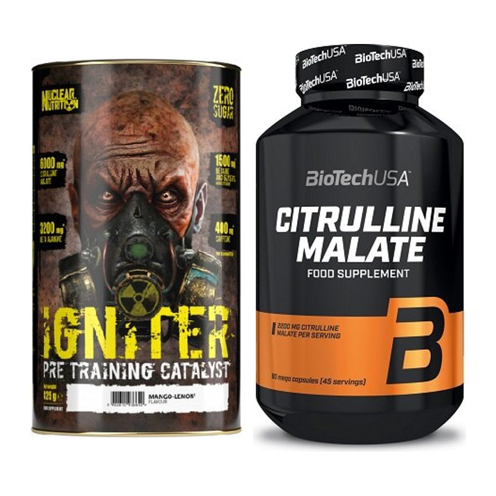 Trainings-Set: Nuclear Nutrition IGNITER + BioTech Citrulline Malate – alle enthaltenen Artikel