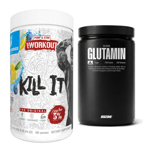 Trainings-Set: Rich Piana 5% Nutrition Kill It + Big Zone Glutamin – alle enthaltenen Artikel