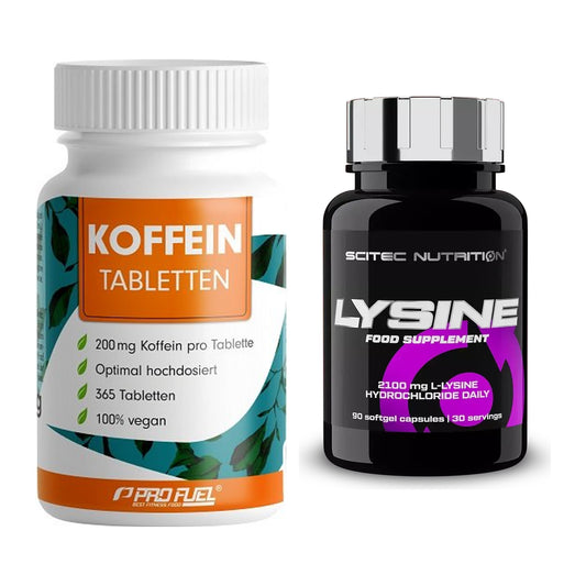 Trainings-Set: ProFuel Koffein (200mg) + Scitec Lysine – alle enthaltenen Artikel
