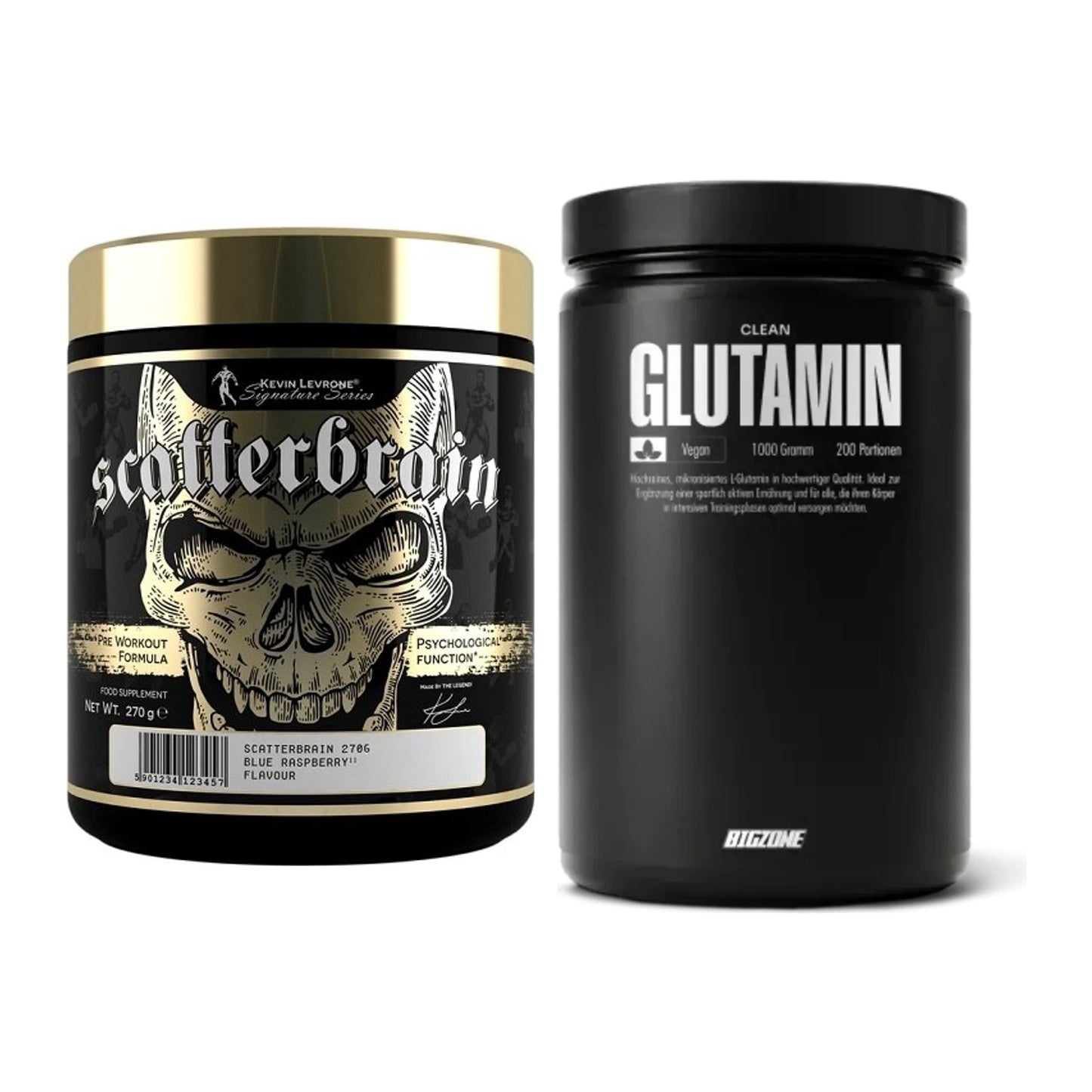Trainings-Set: Kevin Levrone Scatterbrain + Big Zone Glutamin – alle enthaltenen Artikel