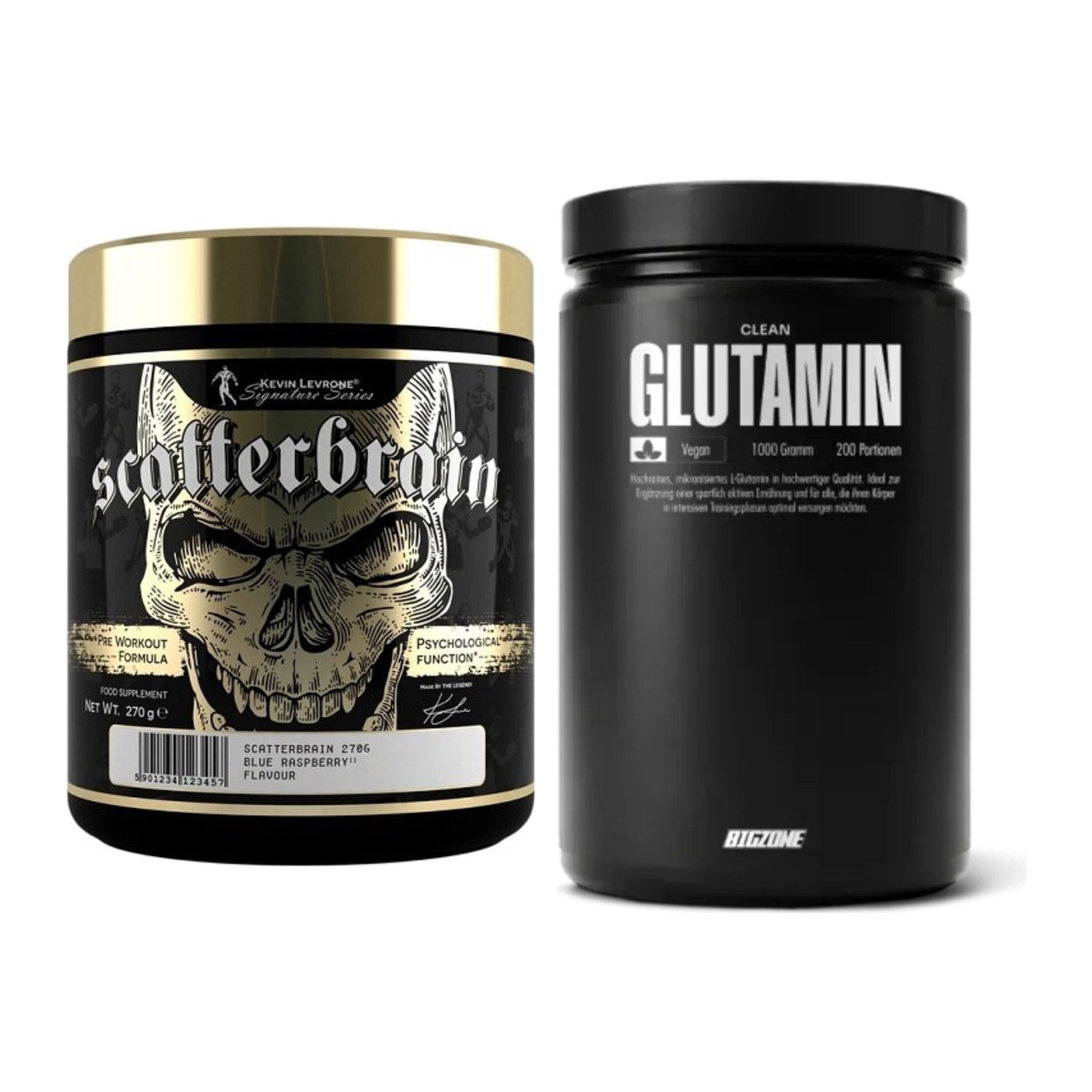 Trainings-Set: Kevin Levrone Scatterbrain + Big Zone Glutamin – alle enthaltenen Artikel