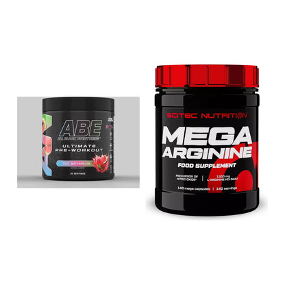 Trainings-Set: Applied Nutrition A.B.E Ultimate + Scitec Mega Arginine – alle enthaltenen Artikel