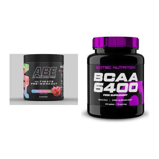 Trainings-Set: Applied Nutrition A.B.E Ultimate + Scitec BCAA 6400 – alle enthaltenen Artikel
