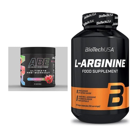 Trainings-Set: Applied Nutrition A.B.E Ultimate + BioTech L-Arginine – alle enthaltenen Artikel