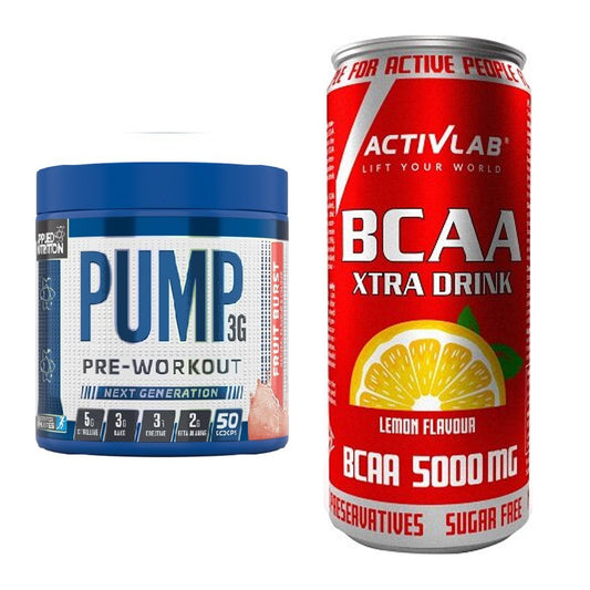 Trainings-Set: Applied Nutrition Pump + Activlab BCAA Xtra Drink – alle enthaltenen Artikel