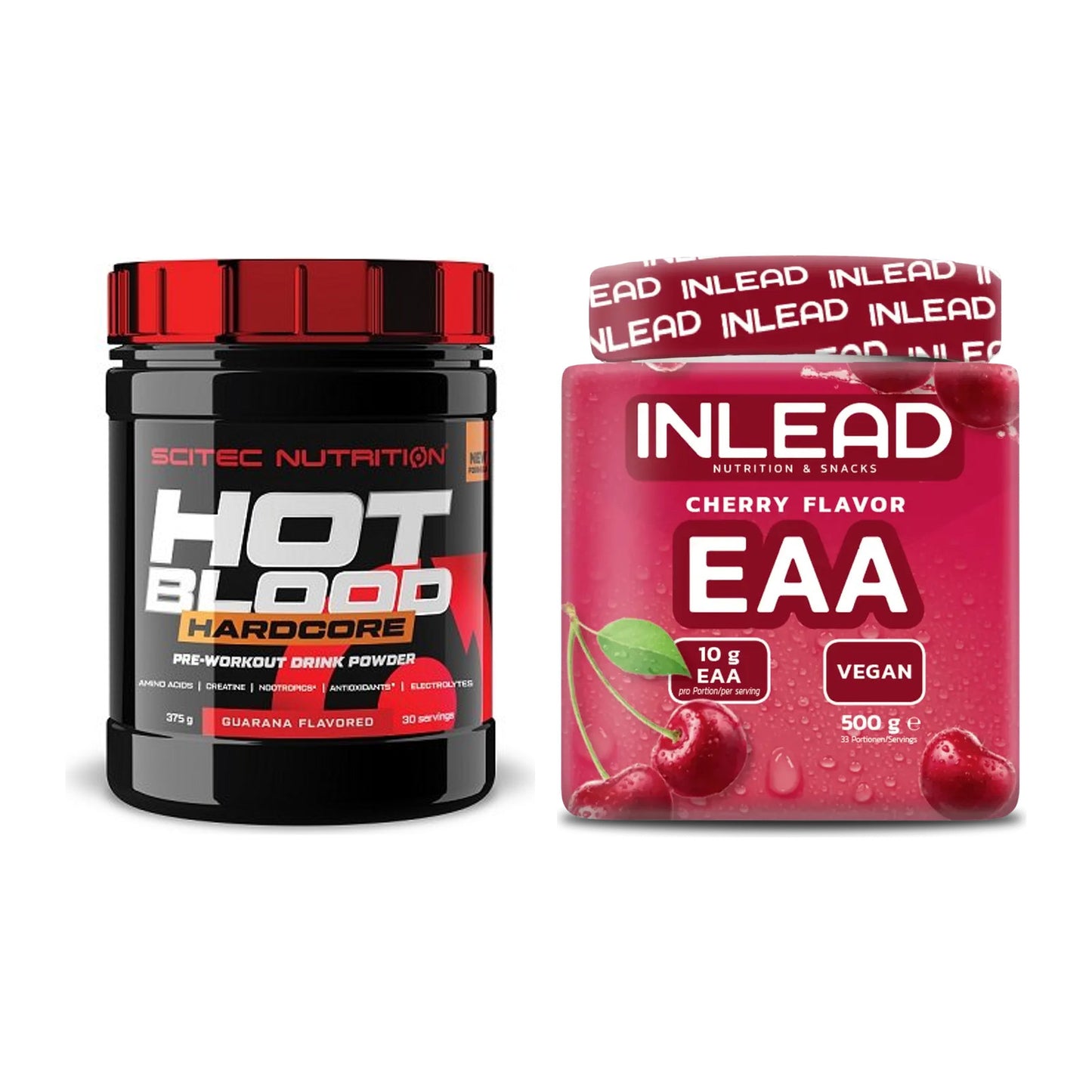 Trainings-Set: Scitec Hot Blood Hardcore + INLEAD EAA – alle enthaltenen Artikel