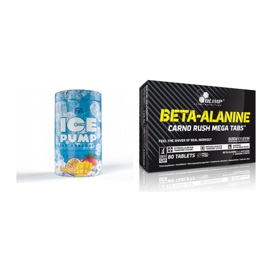 Trainings-Set: FA Nutrition ICE Pump + Olimp Beta-Alanin Carno – alle enthaltenen Artikel