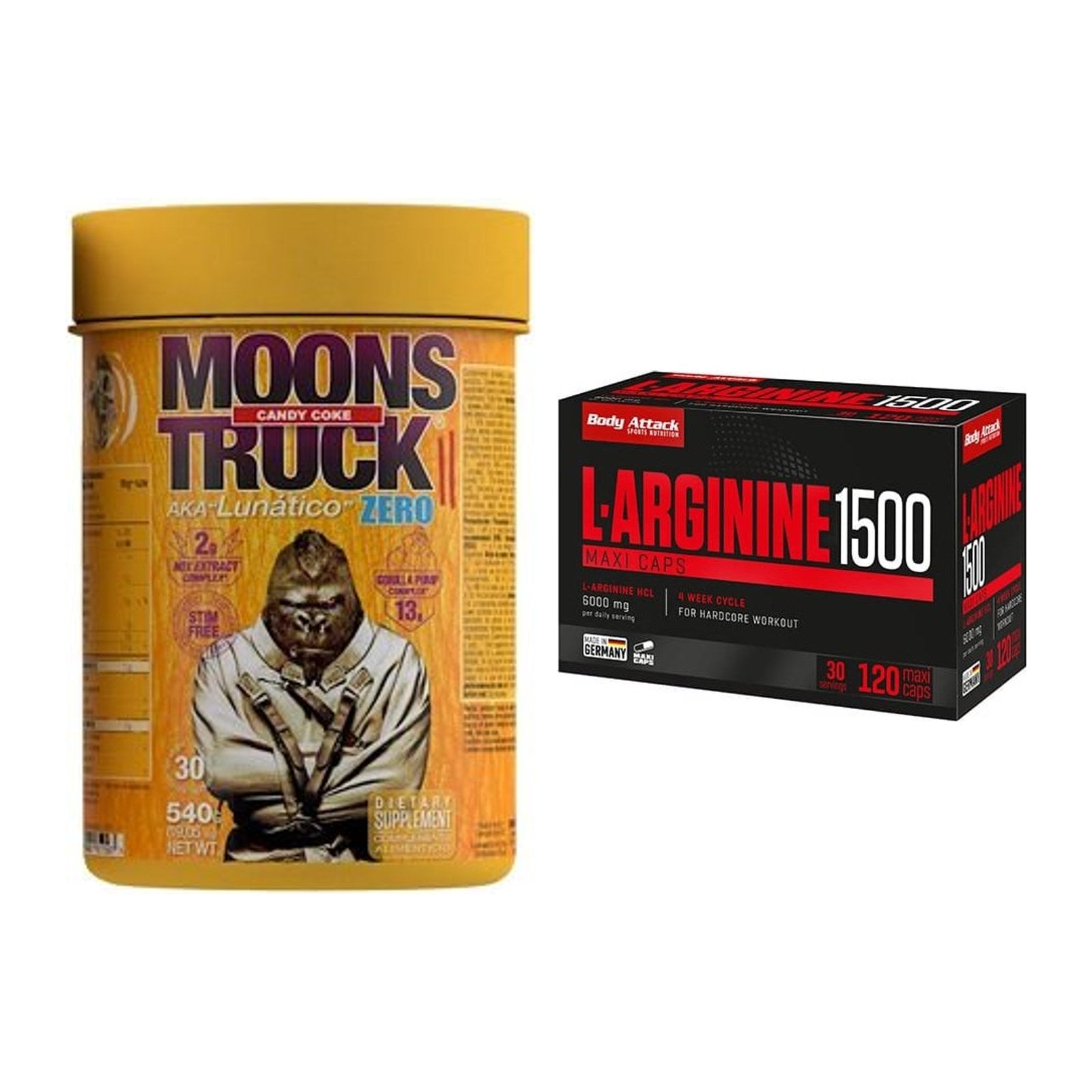 Trainings-Set: Zoomad Moonstruck 2.0 ZERO + Body Attack L-Arginin 1500 – alle enthaltenen Artikel