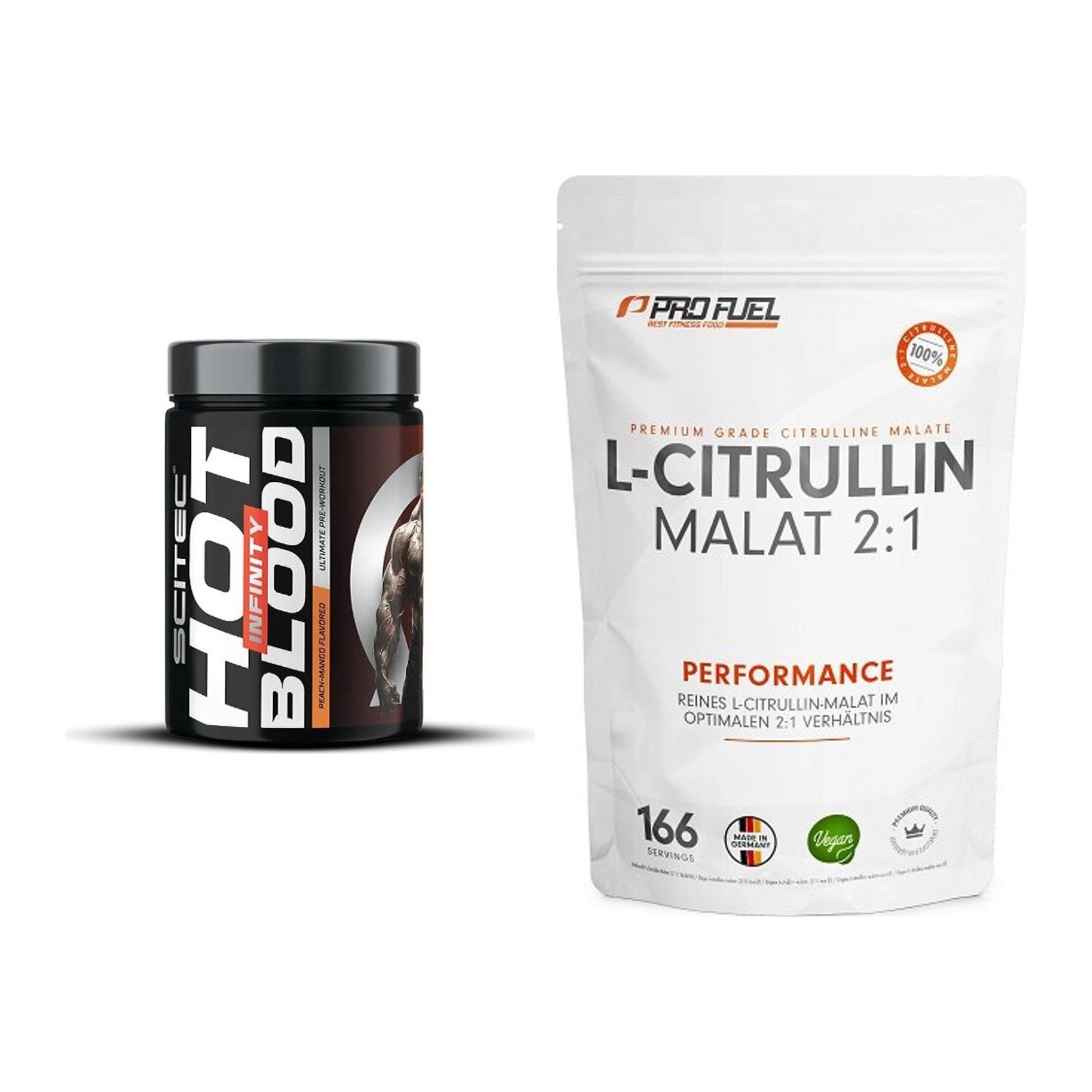 Trainings-Set: Scitec Hot Blood INFINITY + ProFuel L-Citrullin Malat – alle enthaltenen Artikel