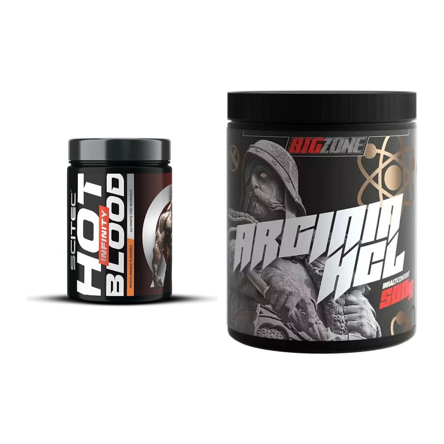 Trainings-Set: Scitec Hot Blood INFINITY + Big Zone Arginine HCl – alle enthaltenen Artikel