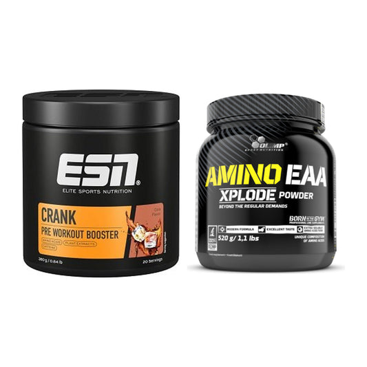 Trainings-Set: ESN Crank Booster + Olimp Amino EAA Xplode- 520g – alle enthaltenen Artikel