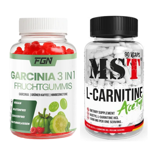 Trainings-Set: FGN Garcinia 60 Fruchtgummies + MST L-Carnitine Acetyle – alle enthaltenen Artikel