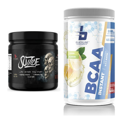 Trainings-Set: #GYMJUICE SUIZIDE Booster + Blackline Supplements BCAA – alle enthaltenen Artikel