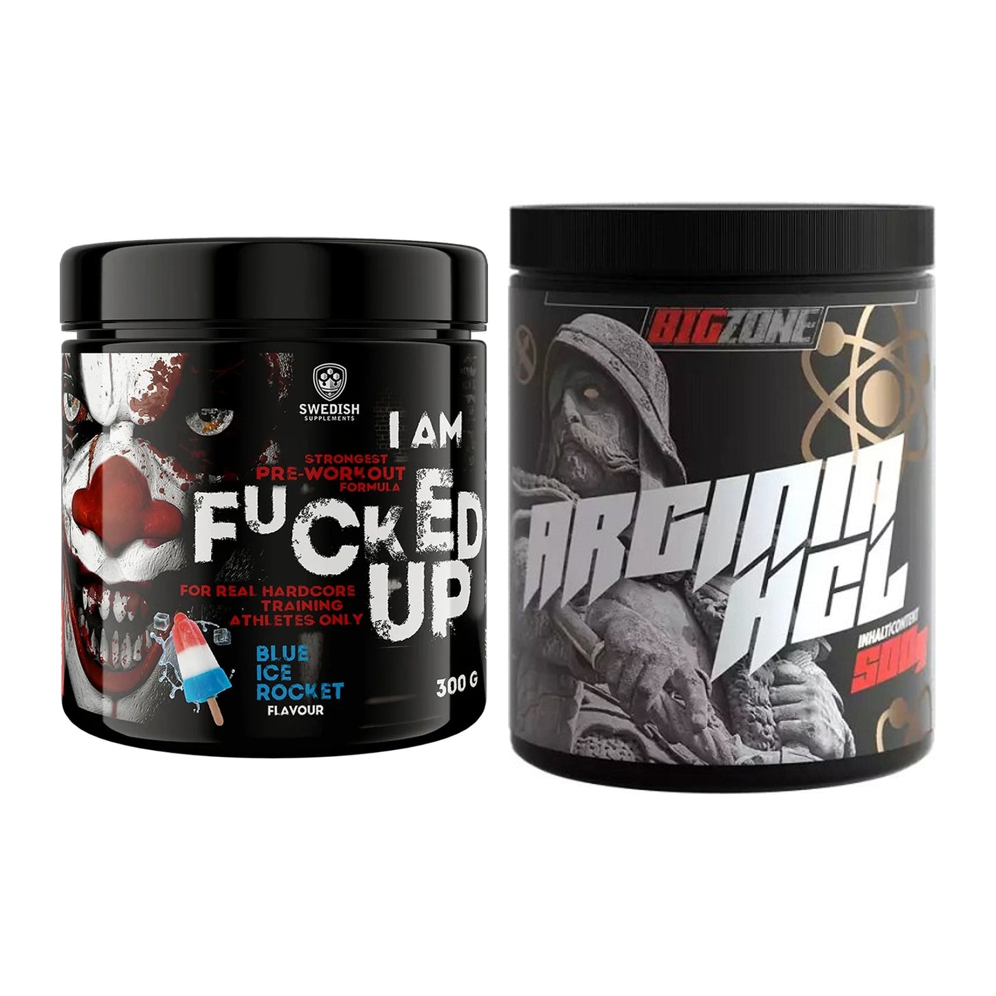 Trainings-Set: Swedish Supplements Fucked Up + Big Zone Arginine HCl – alle enthaltenen Artikel