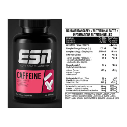 Trainings-Set: ESN Caffeine Caps + MST BCAA Zero – alle enthaltenen Artikel