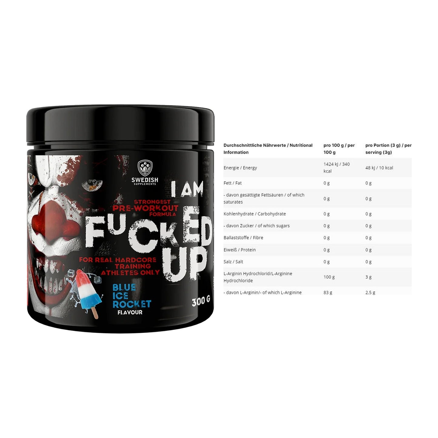 Trainings-Set: Swedish Supplements Fucked Up + INLEAD L-Arginin HCL – alle enthaltenen Artikel