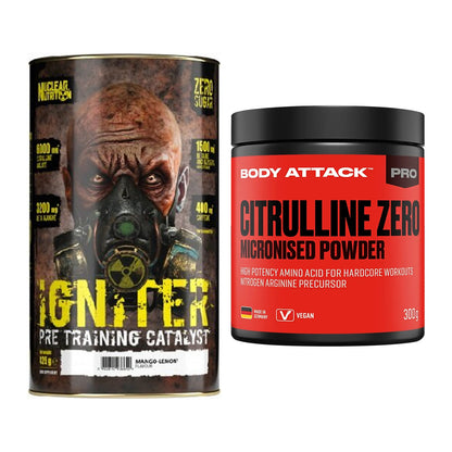 Trainings-Set: Nuclear Nutrition IGNITER + Body Attack 100 % – alle enthaltenen Artikel