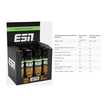 Trainings-Set: ESN Crank Pump Shot + INLEAD L-Arginin HCL – alle enthaltenen Artikel