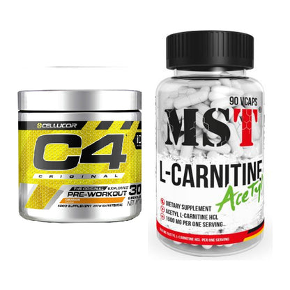 Trainings-Set: Cellucor C4 Original 30Serv. + MST L-Carnitine Acetyle – alle enthaltenen Artikel
