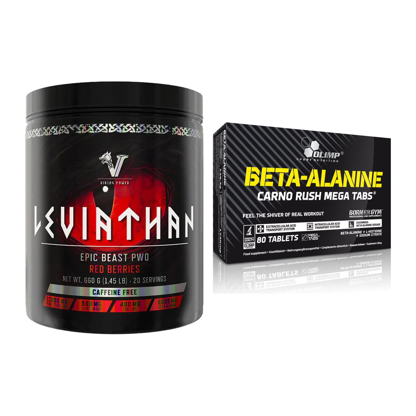 Trainings-Set: Viking Power Leviathan + Olimp Beta-Alanin Carno – alle enthaltenen Artikel