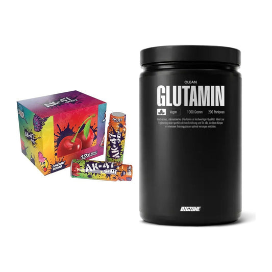 Trainings-Set: AK47 Labs AK47 Shots + Big Zone Glutamin – alle enthaltenen Artikel