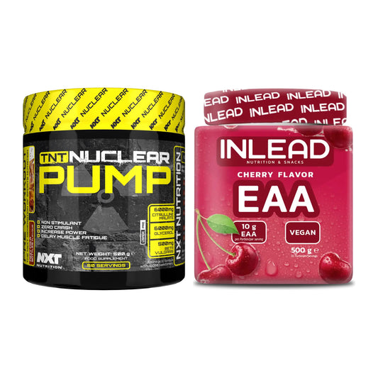 Trainings-Set: NXT Nutrition TNT Nuclear Pump + INLEAD EAA – alle enthaltenen Artikel